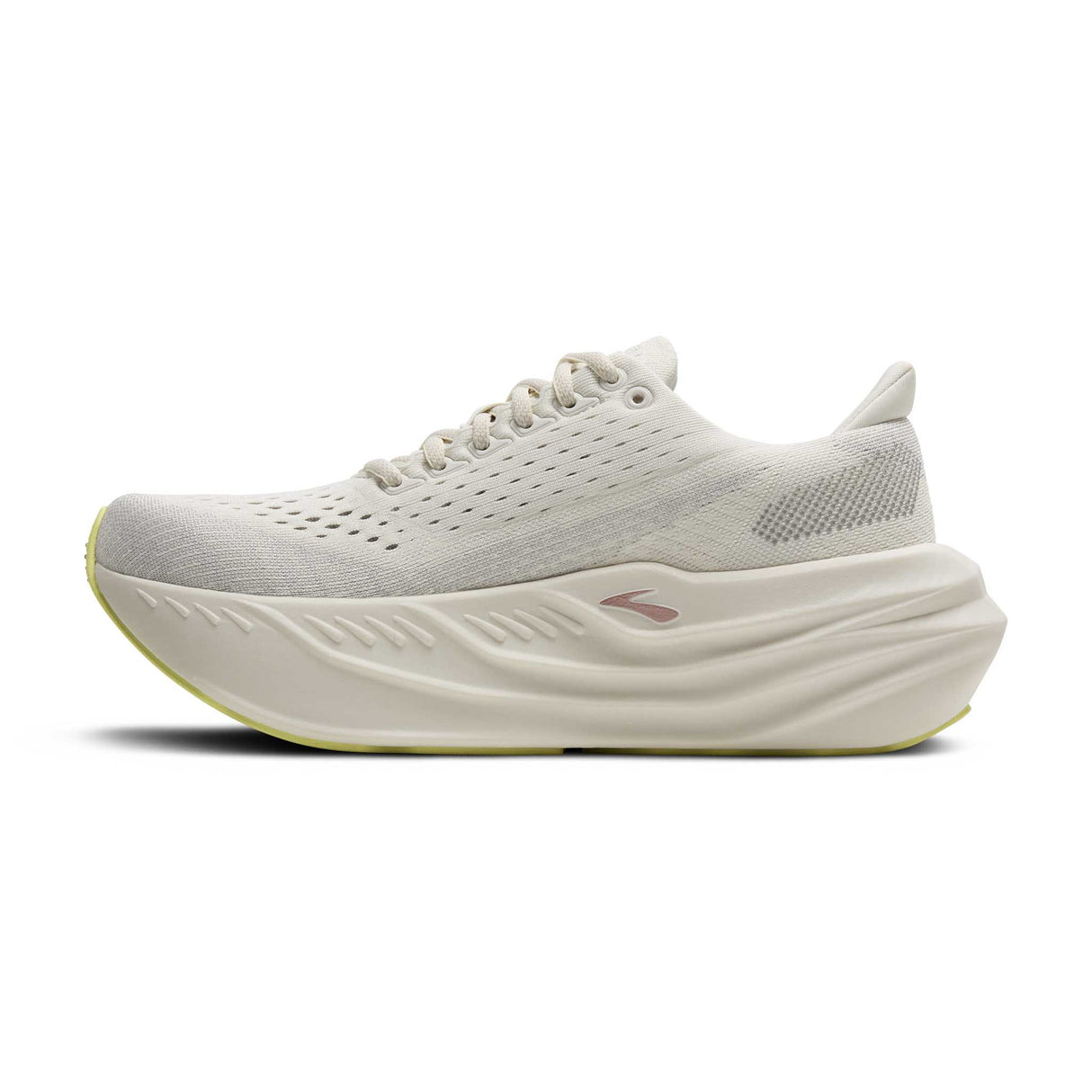 Brooks Glycerin Max souliers de course femme lateral - Coconut / Alloy / Rose