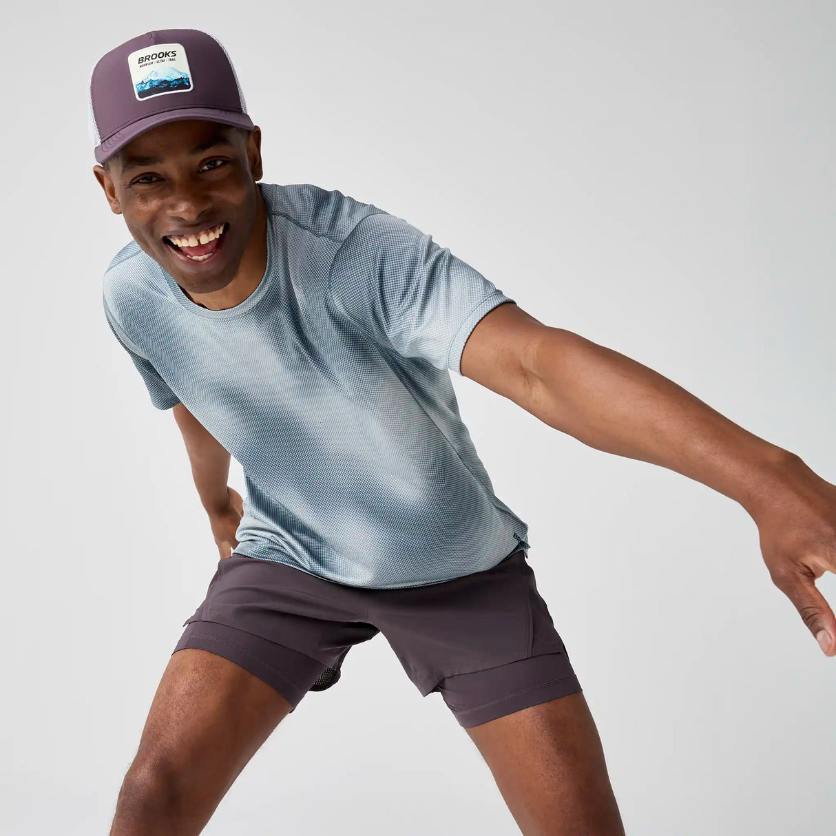 Brooks High Point short de course à pied 5 po 2-en-1 2.0 pour homme - Dk Russet