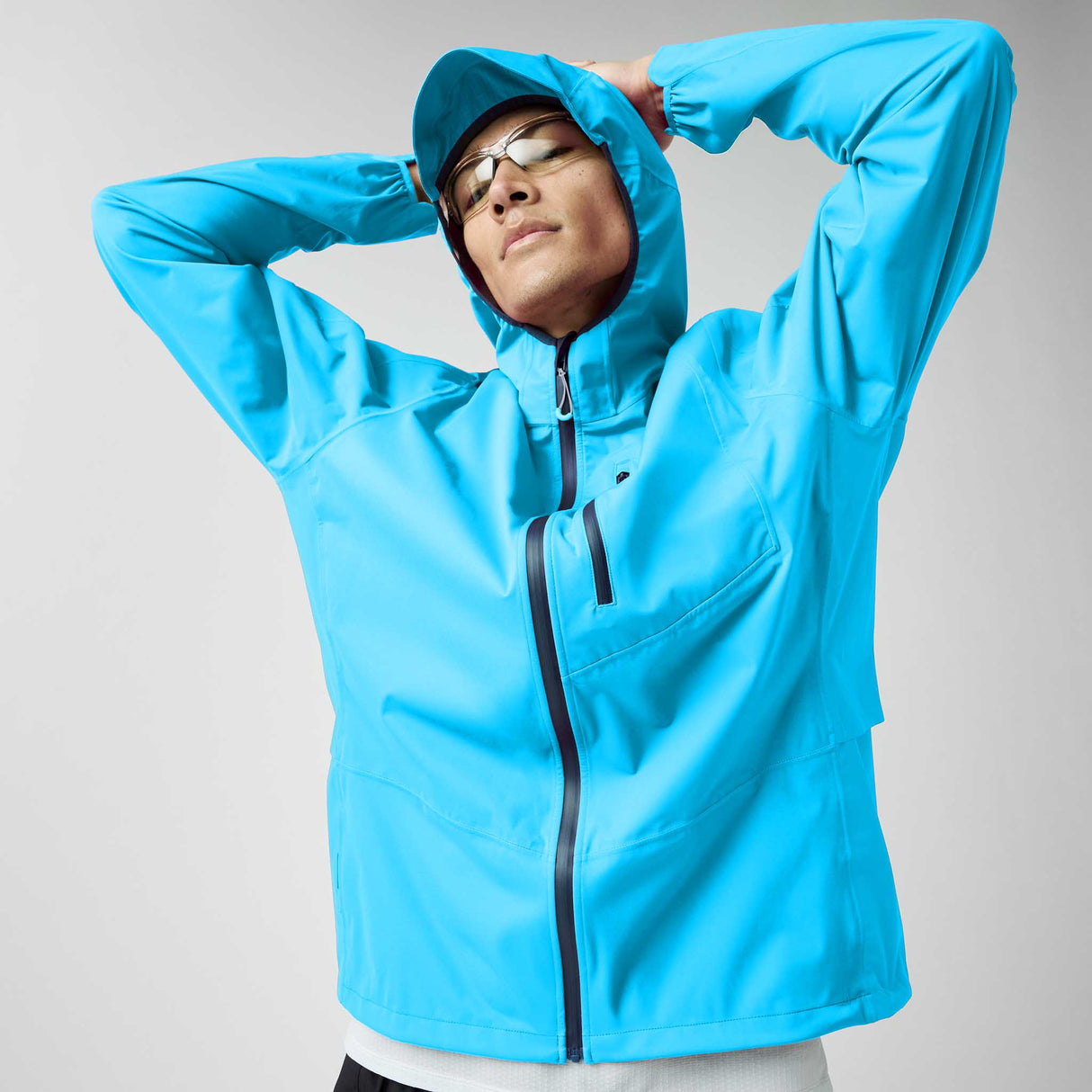 Brooks High Point 2 manteau imperméable de course à pied homme - Atomic Blue