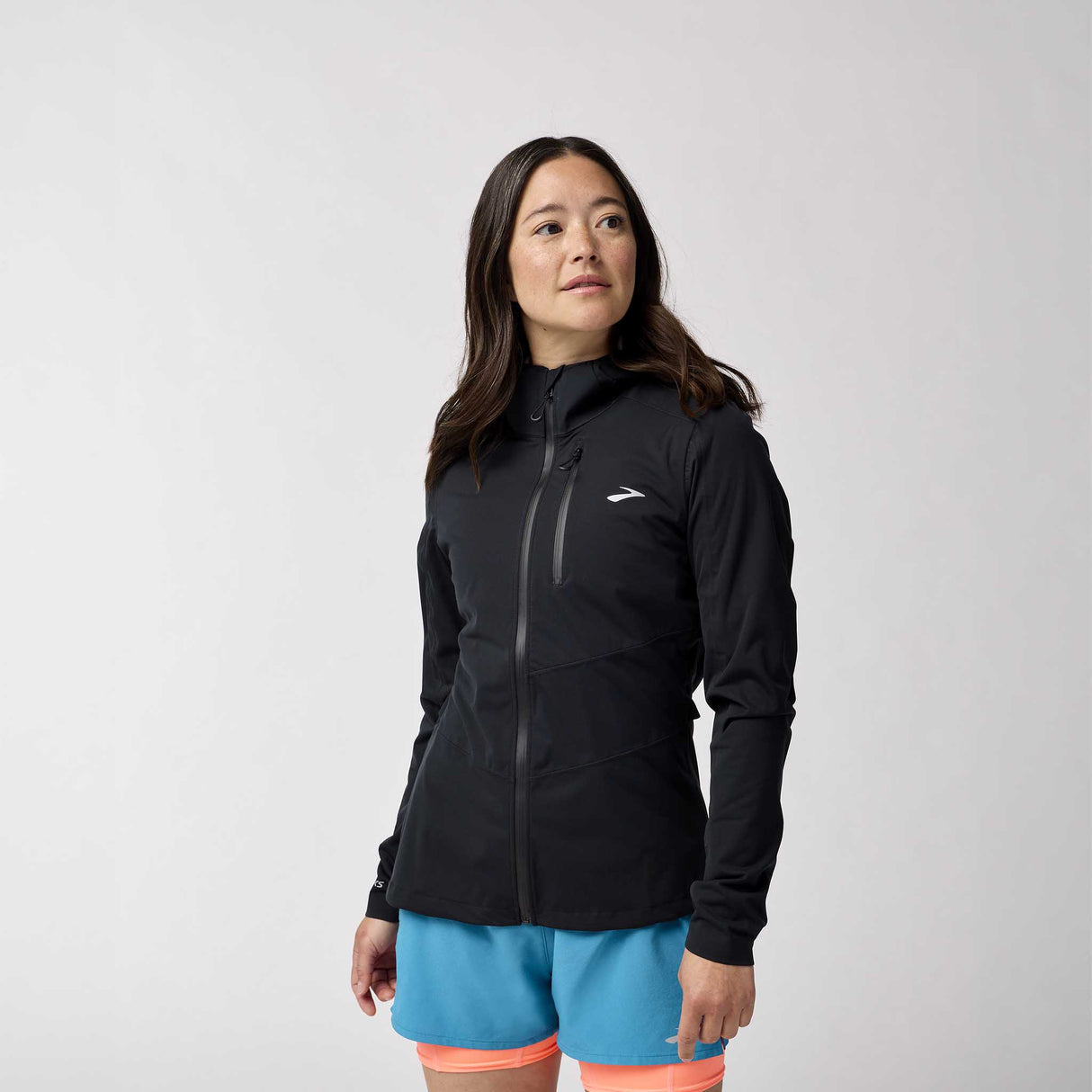 Brooks High Point 2 manteau imperméable de course à pied pour femme - Noir