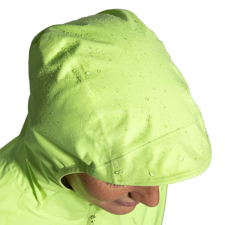Brooks High Point Waterproof Jacket de course femme capuche - Lime / Navy