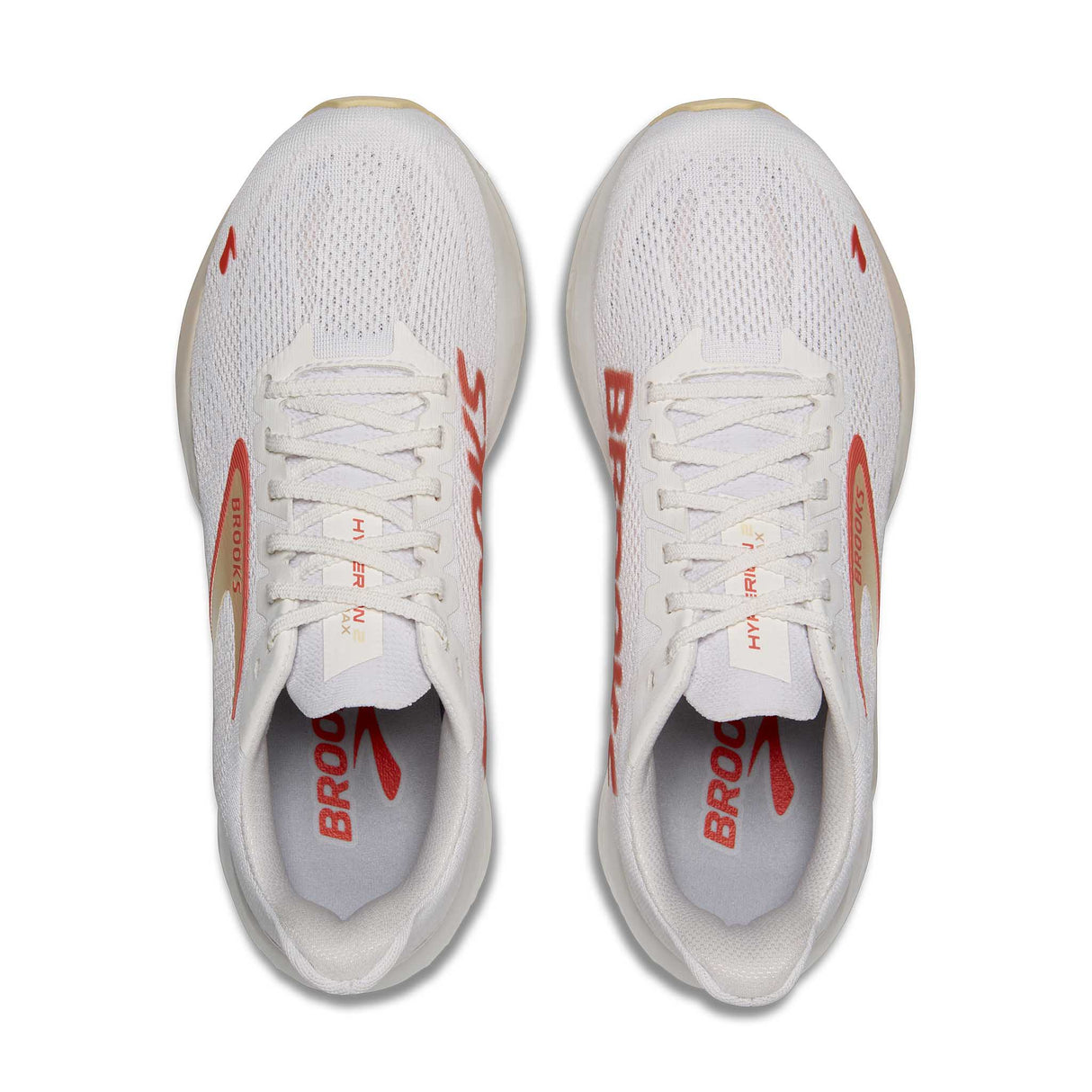 Brooks Hyperion Max 2 souliers de course à pied femme empeigne - White / Peach / Coral