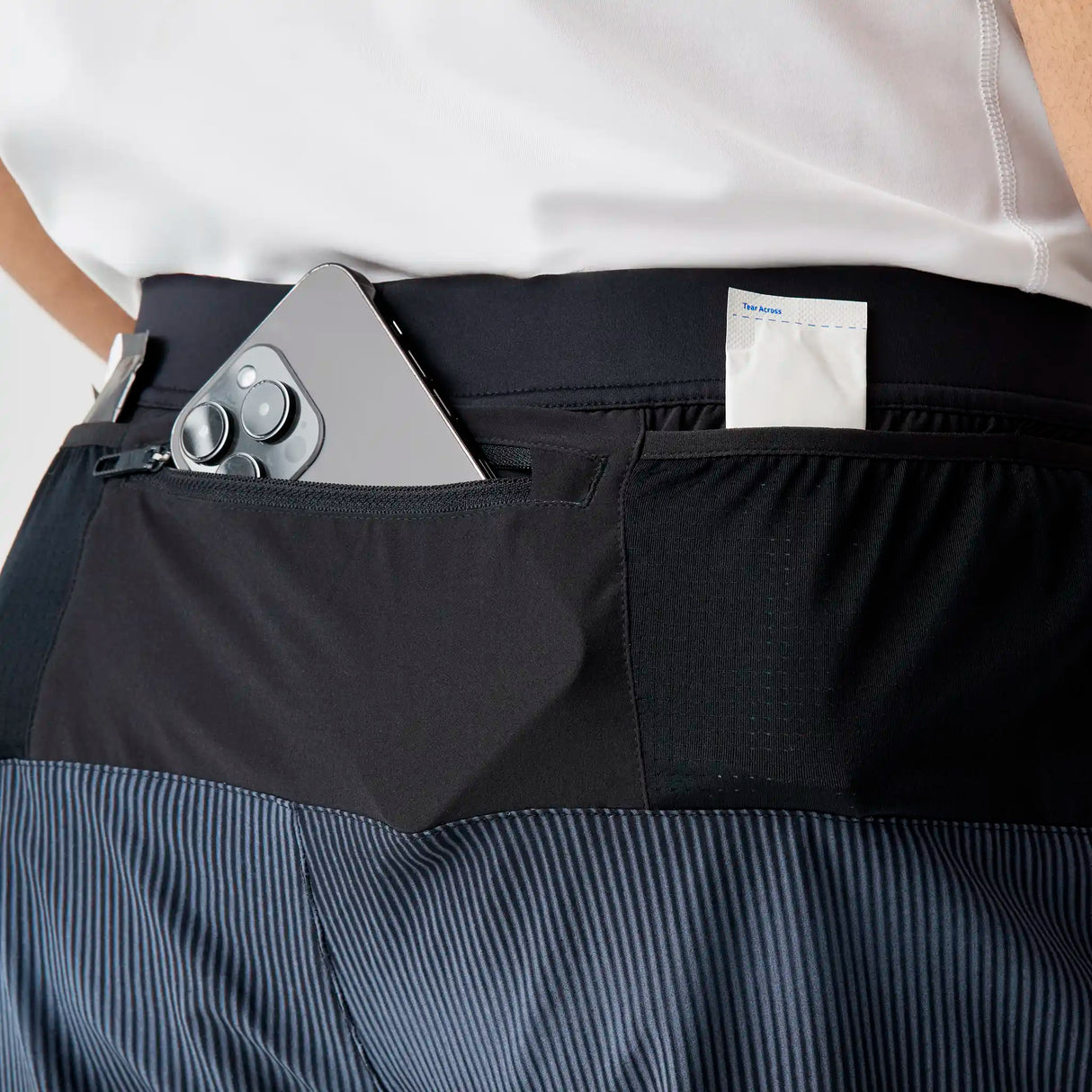 Brooks Journey 5-inch short de course à pied pour homme - Sonic Slate / Black