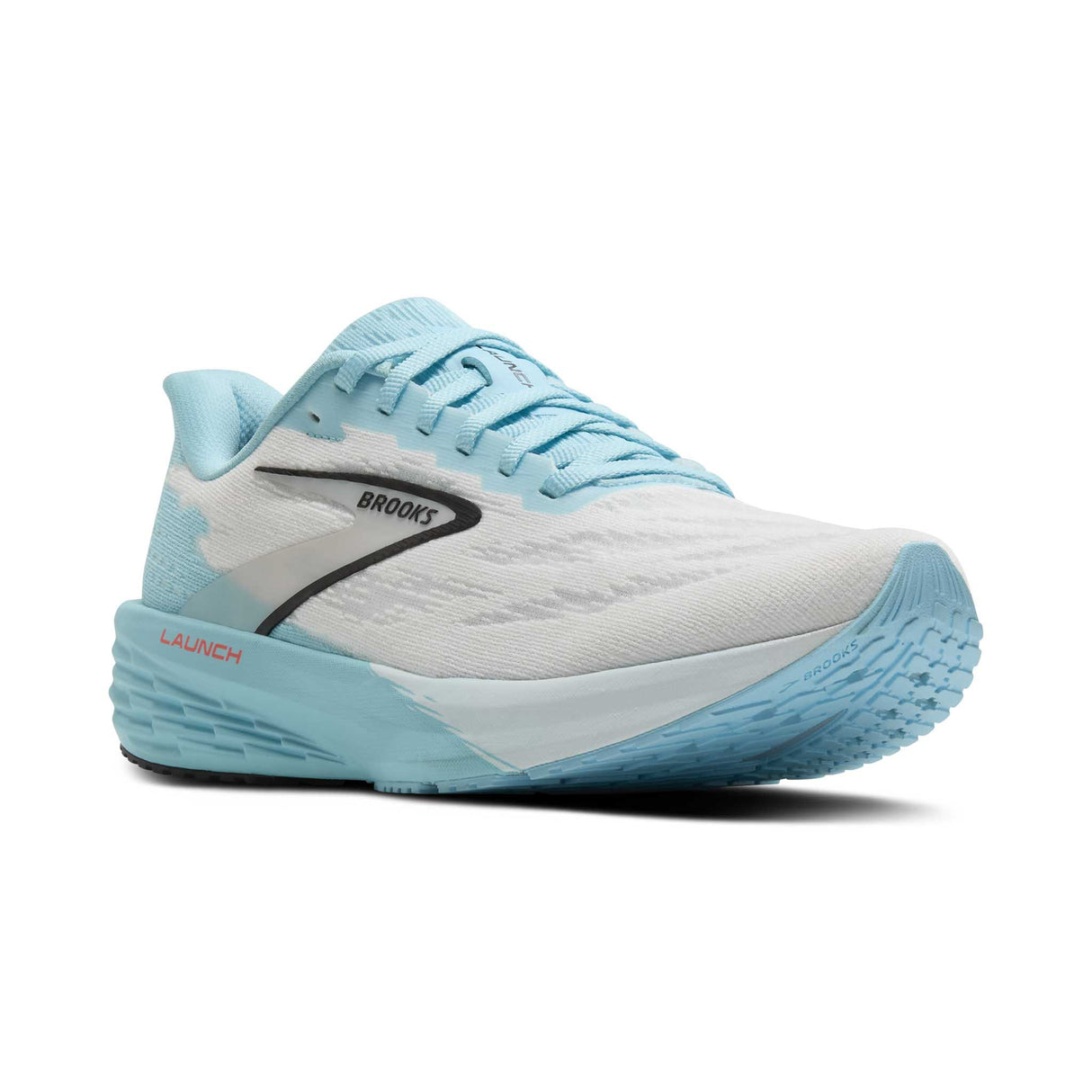 Brooks Launch 11 chaussures de course pour homme pointe - White/Atomizer/Pink Clay