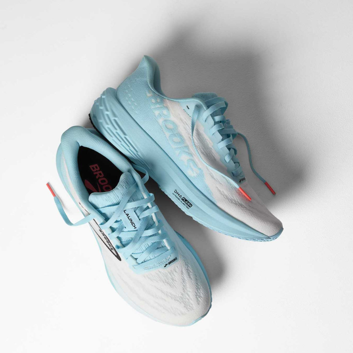 Brooks Launch 11 chaussures de course pour homme art - White/Atomizer/Pink Clay