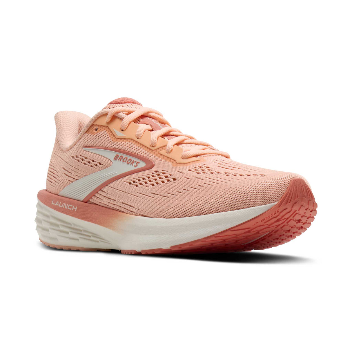 Brooks Launch 12 chaussures de course à pied femme - Peach / Coconut / Peach Echo