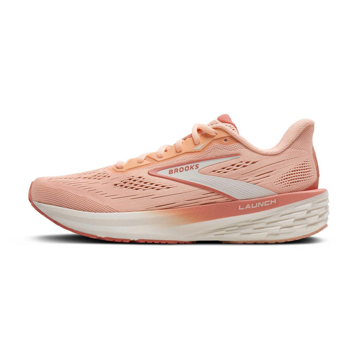 Brooks Launch 12 chaussures de course à pied femme - Peach / Coconut / Peach Echo