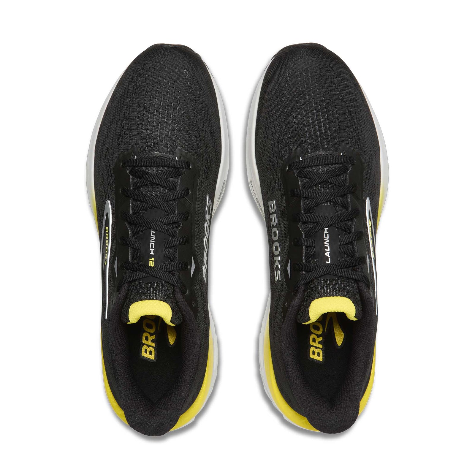 Brooks Launch 12 chaussures de course à pied homme - Black / Cyber Yellow / Oyster