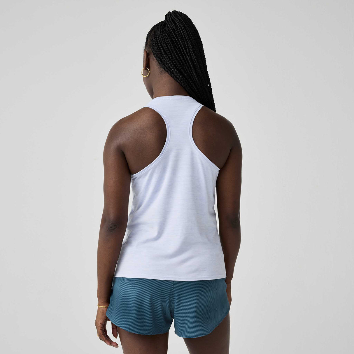 Brooks Luxe Tank camisole de course à pied pour femme - Heater Halogen Blue