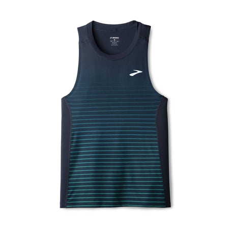 Brooks Atmosphere Singlet 3.0 camisole de course à pied homme - Setting Stripe
