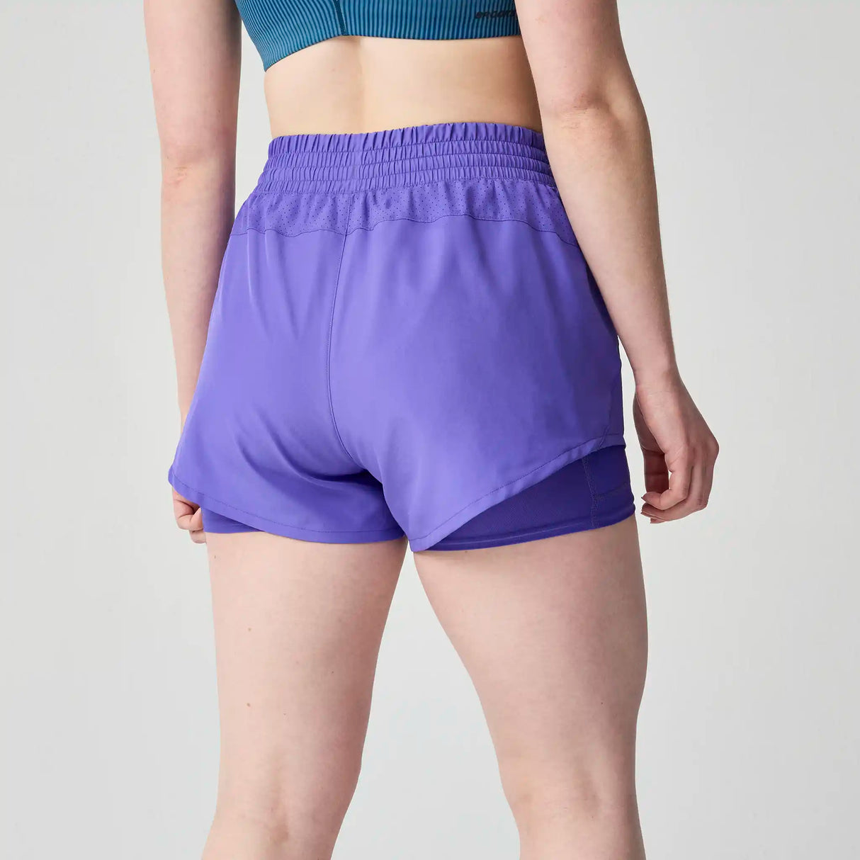 Brooks Dash short de course à pied 3 po 2-en-1 pour femme - Violet