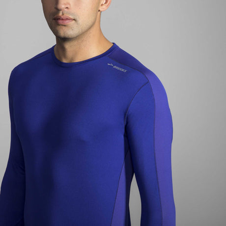 Brooks Dash chandail de course à manches longues pour homme détails - Basin / Navy