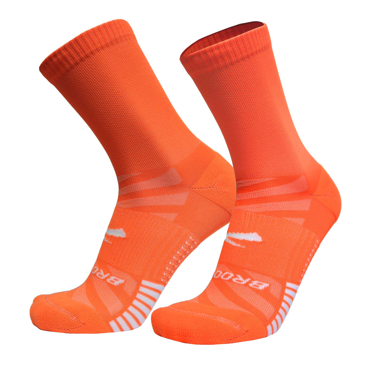 Brooks Ghost Lite Crew chaussettes de course à pied unisexes paire - Fluoro Flash