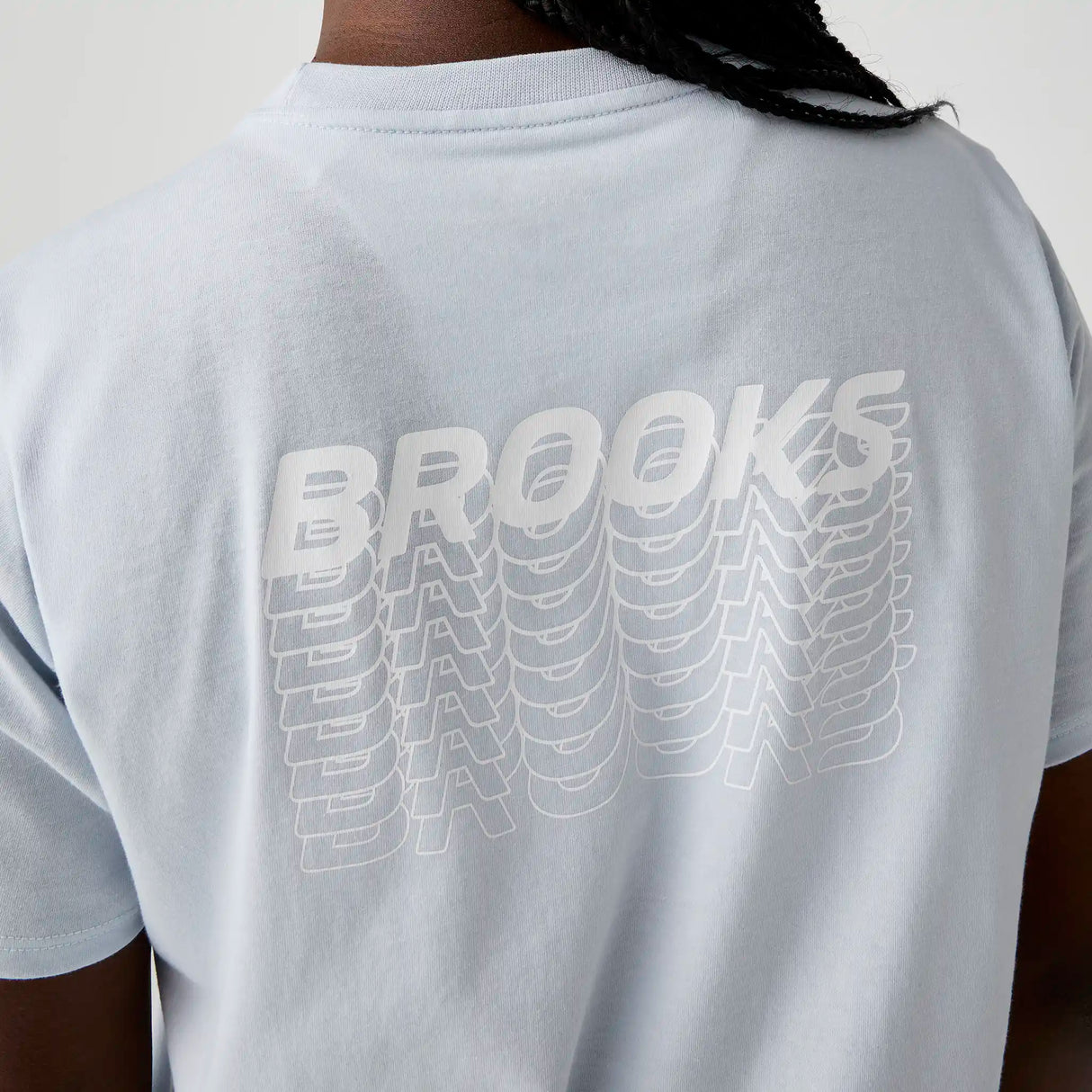 Brooks Graphic t-shirt de course à pied - Halogen Blue / White