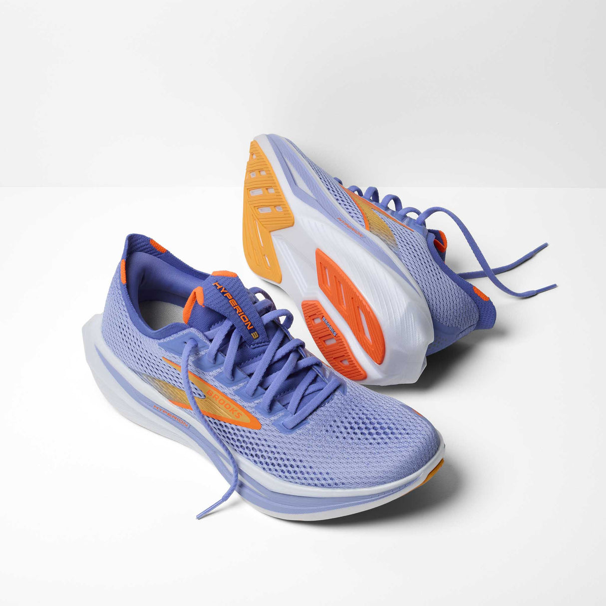 Brooks Running Hyperion 3 pour femme paire - Blue Heron / Orange / White