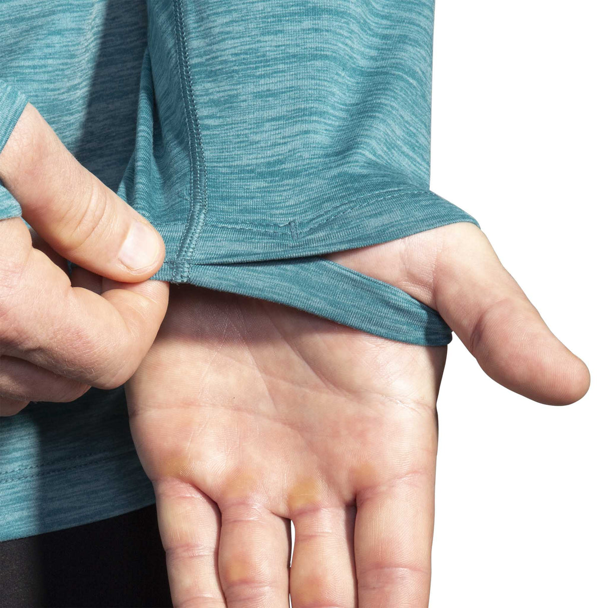 Brooks Luxe chandail de course à manches longues homme passe-pouce - Heather Storm Blue