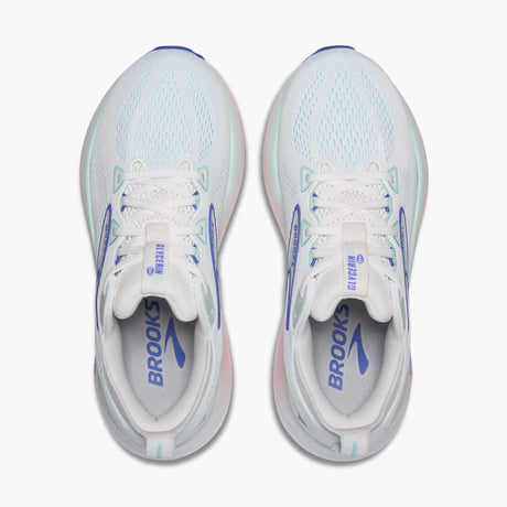 Brooks Glycerin 22 souliers de course femme empeigne - White / Limpet Shell / Amparo Blue