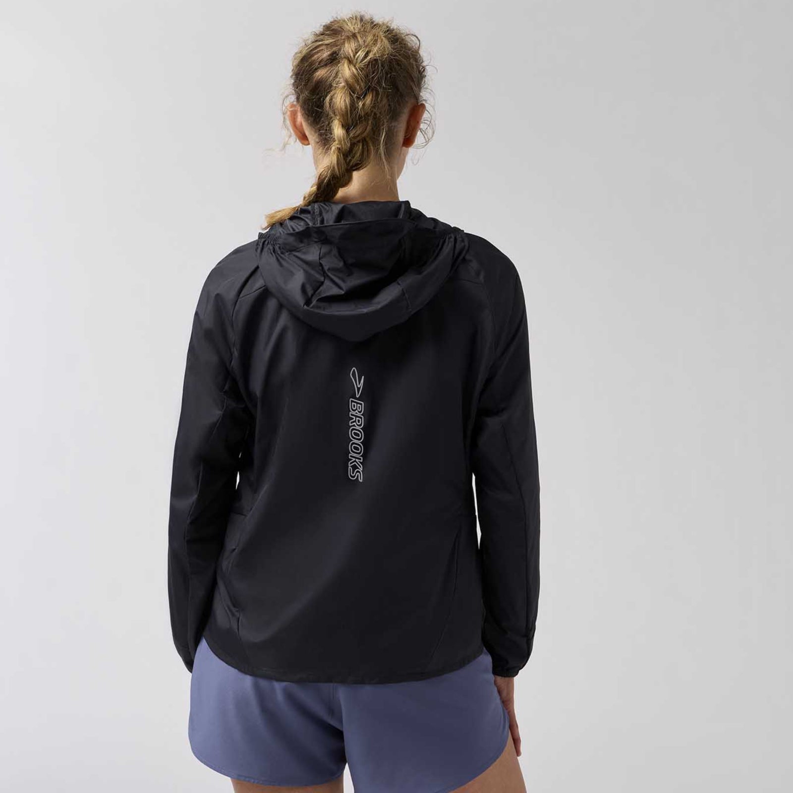 Brooks Canopy Packable Jacket coupe-vent de course à pied pour femme - Noir
