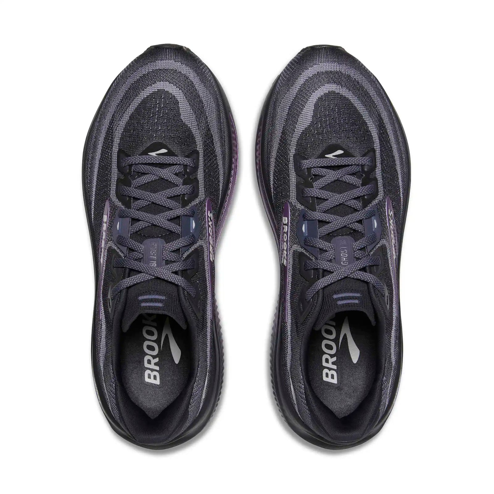 Brooks Ghost 18 chaussures de course femme - Ebony / Folkstone / Metallic
