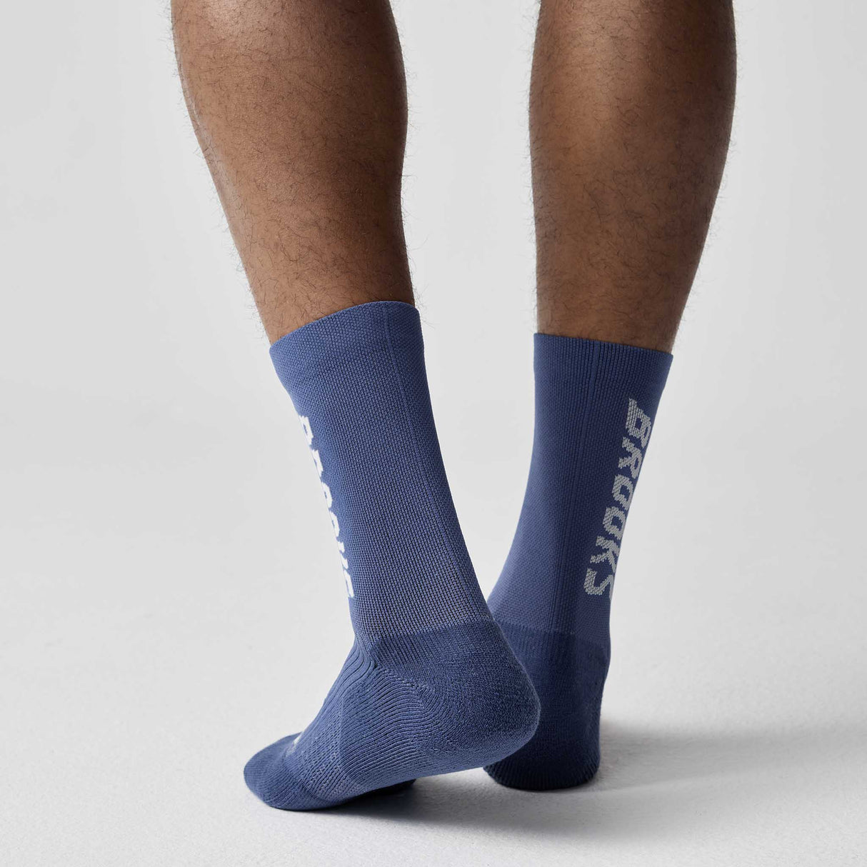 Brooks Ghost Crew chaussettes de course à pied unisexes - Steel Blue / Brooks