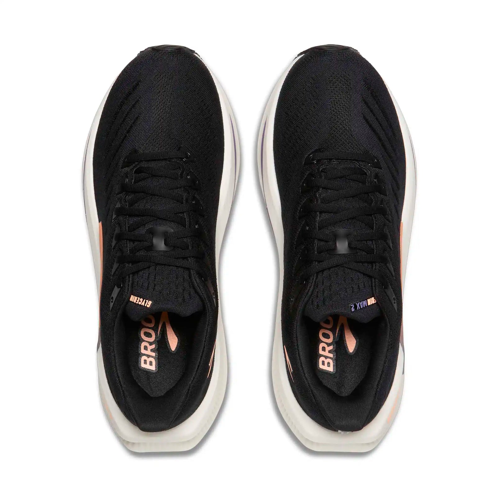 Brooks Glycerin Max 2 chaussures de course à pied femme - Black / Peach / Clear