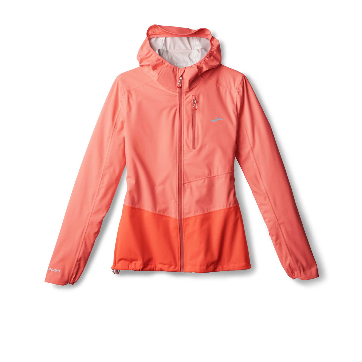 Brooks High Point 2 manteau imperméable de course à pied pour femme - Neo Ember / Flame