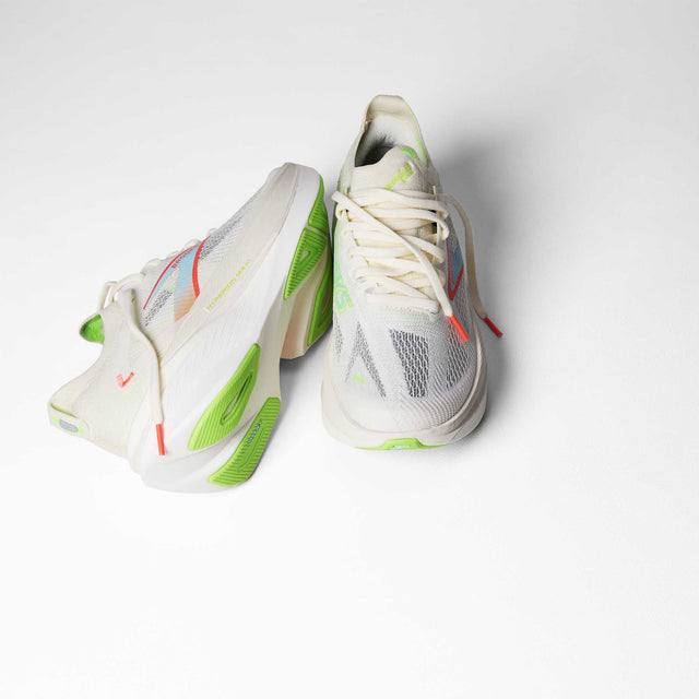 Brooks Hyperion Max 3 chaussures de course à pied homme -Coconut / Green Gecko / Pink Clay