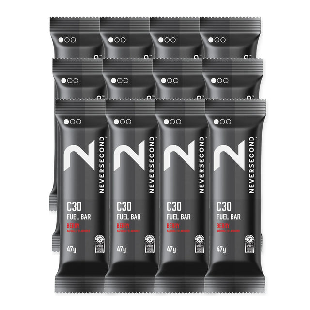 Neversecond C30 Fuel Bar Berry Box of 12