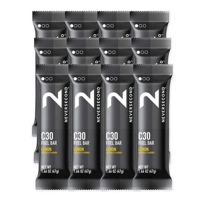 Neversecond C30 Fuel Bar Lemon Box of 12