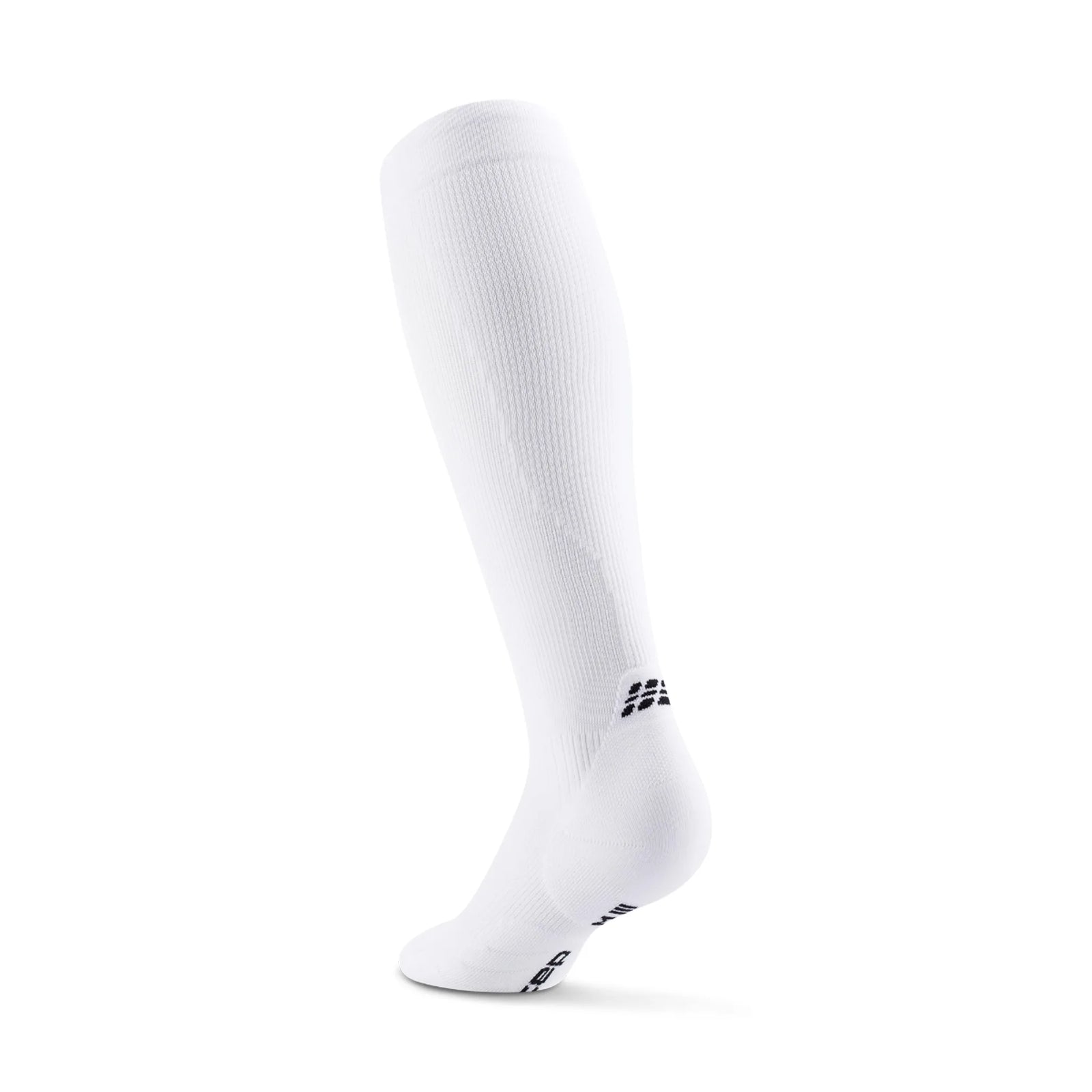 CEP Core Run Tall Mid Cushion Compression Sock - White