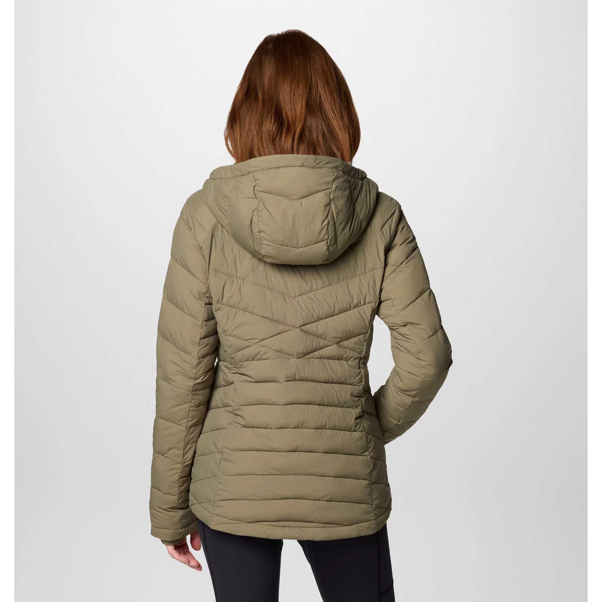 Columbia manteau à capuchon Joy Peak II femme dos -Stone Green