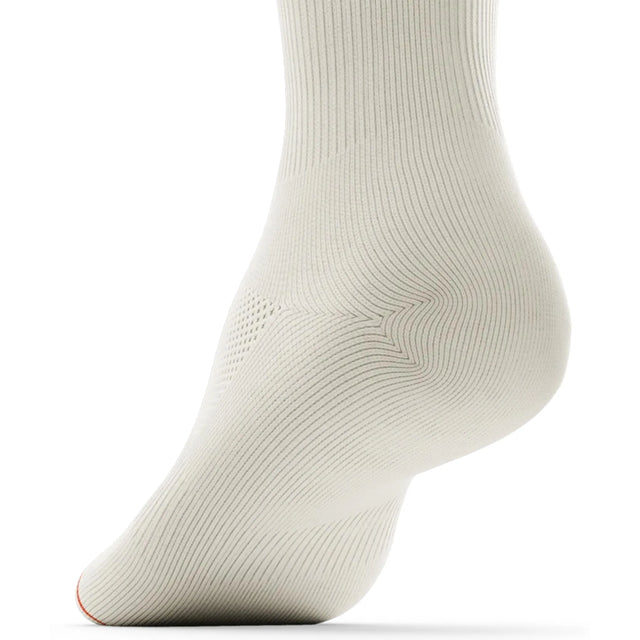 Outway Core Off White Crew unisex running sock - Off White - heel view