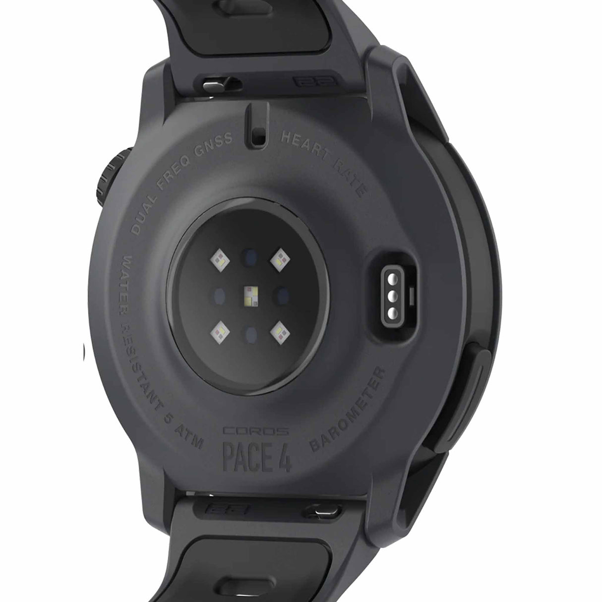 Coros Pace 4 GPS Sport Watch - Black / Silicone Band