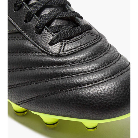 Diadora Brasil Icon LT+LP12 chaussures de soccer à crampons - Noir / Jaune Fluo