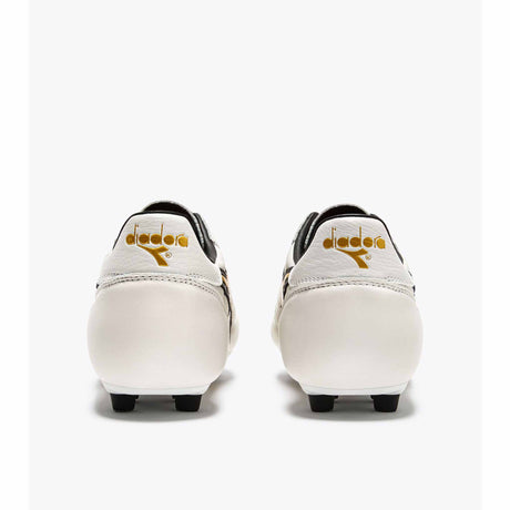 Diadora Brasil LT+ MDPU FG Soccer Cleats - White / Gold