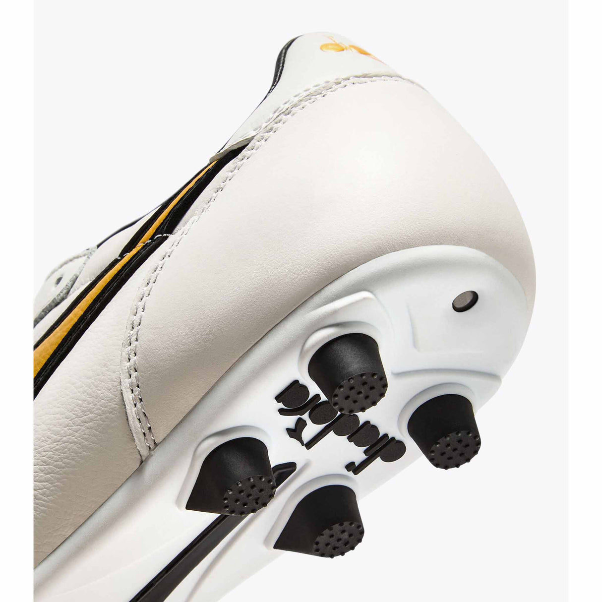 Diadora Brasil LT+ MDPU FG Soccer Cleats - White / Gold