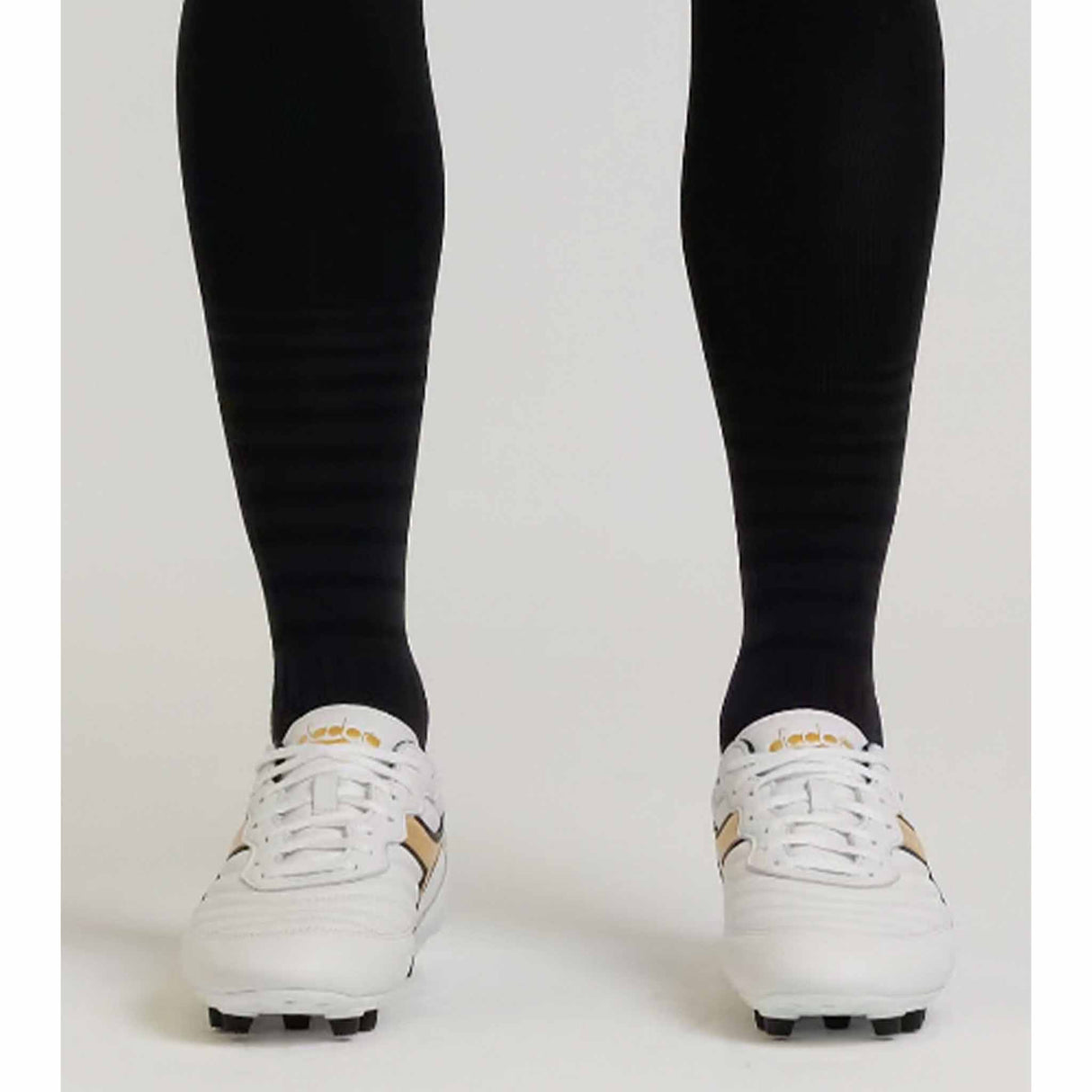 Diadora Brasil LT+ MDPU FG Soccer Cleats - White / Gold