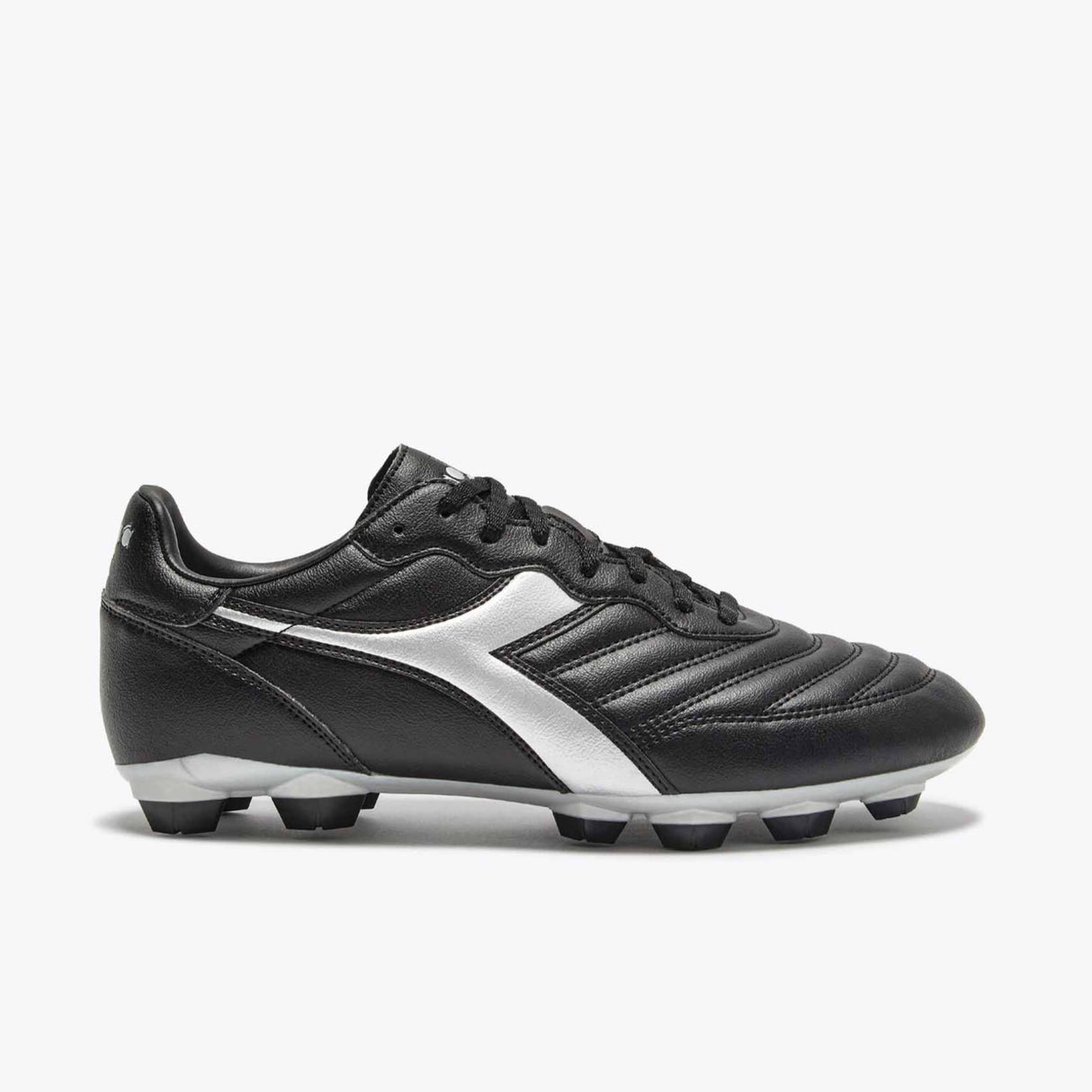 Diadora Brasil R LPU FG Soccer Cleats - Black / Silver