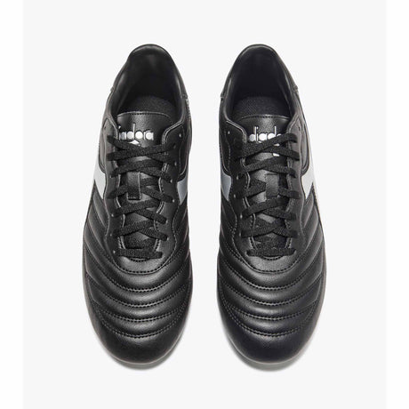 Diadora Brasil R LPU FG Soccer Cleats - Black / Silver