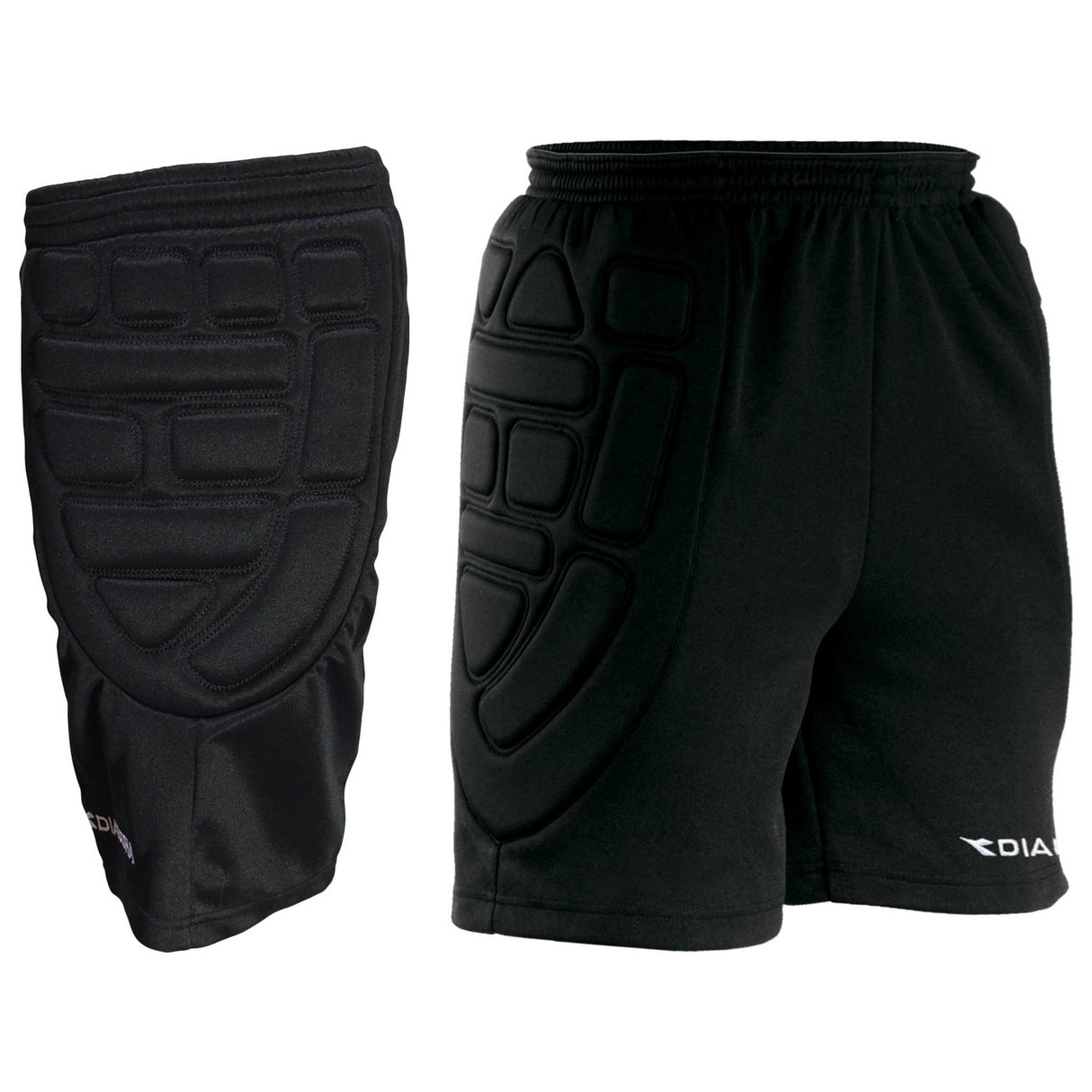 Diadora pantalon court de protection pour gardien de but de soccer - Noir