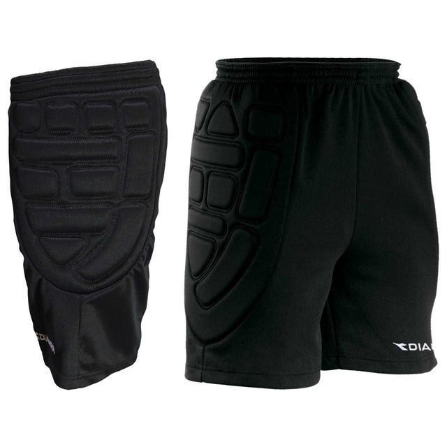 Diadora pantalon court de protection pour gardien de but de soccer - Noir