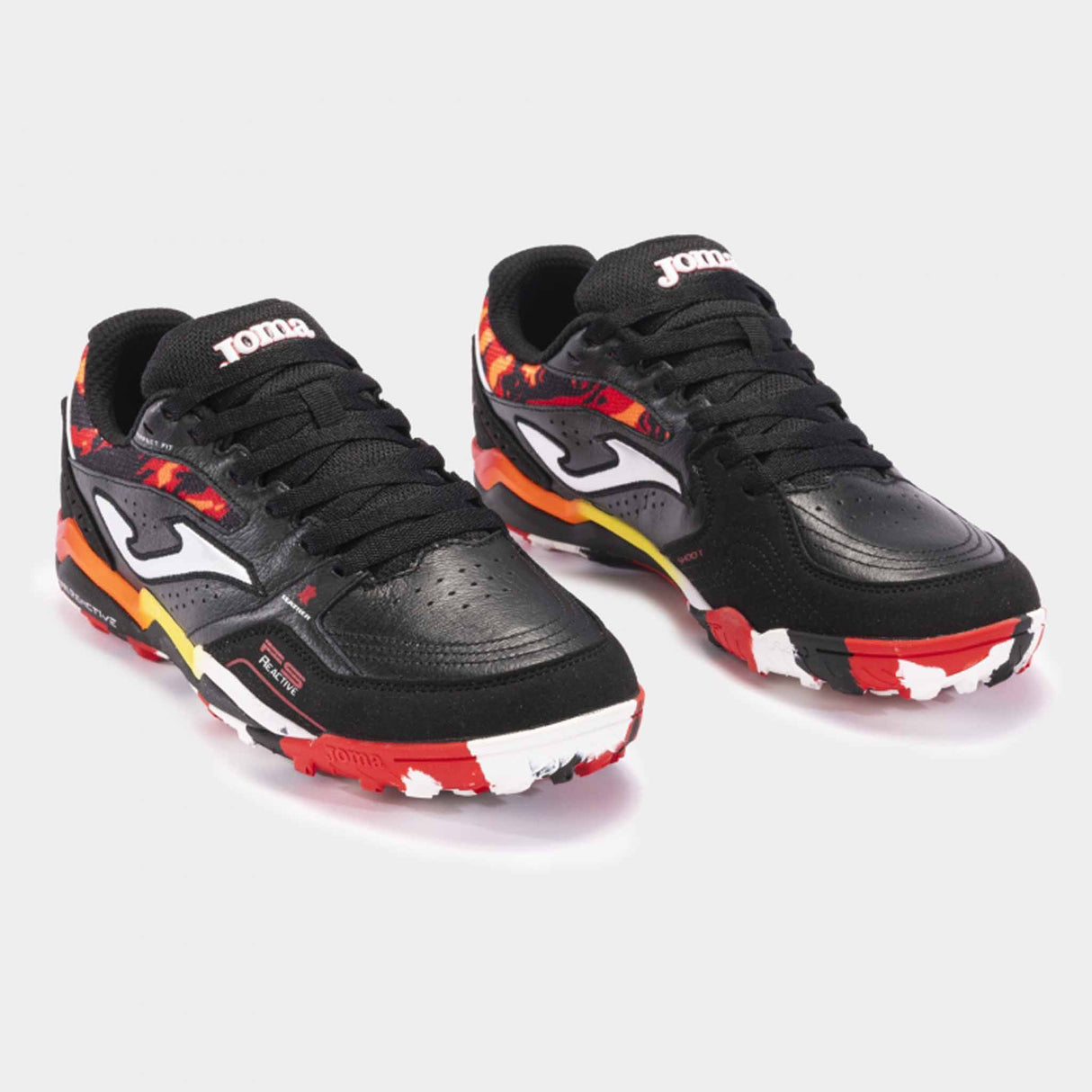 Joma FS Reactive Turf Soccer Shoes - Black / Red / White