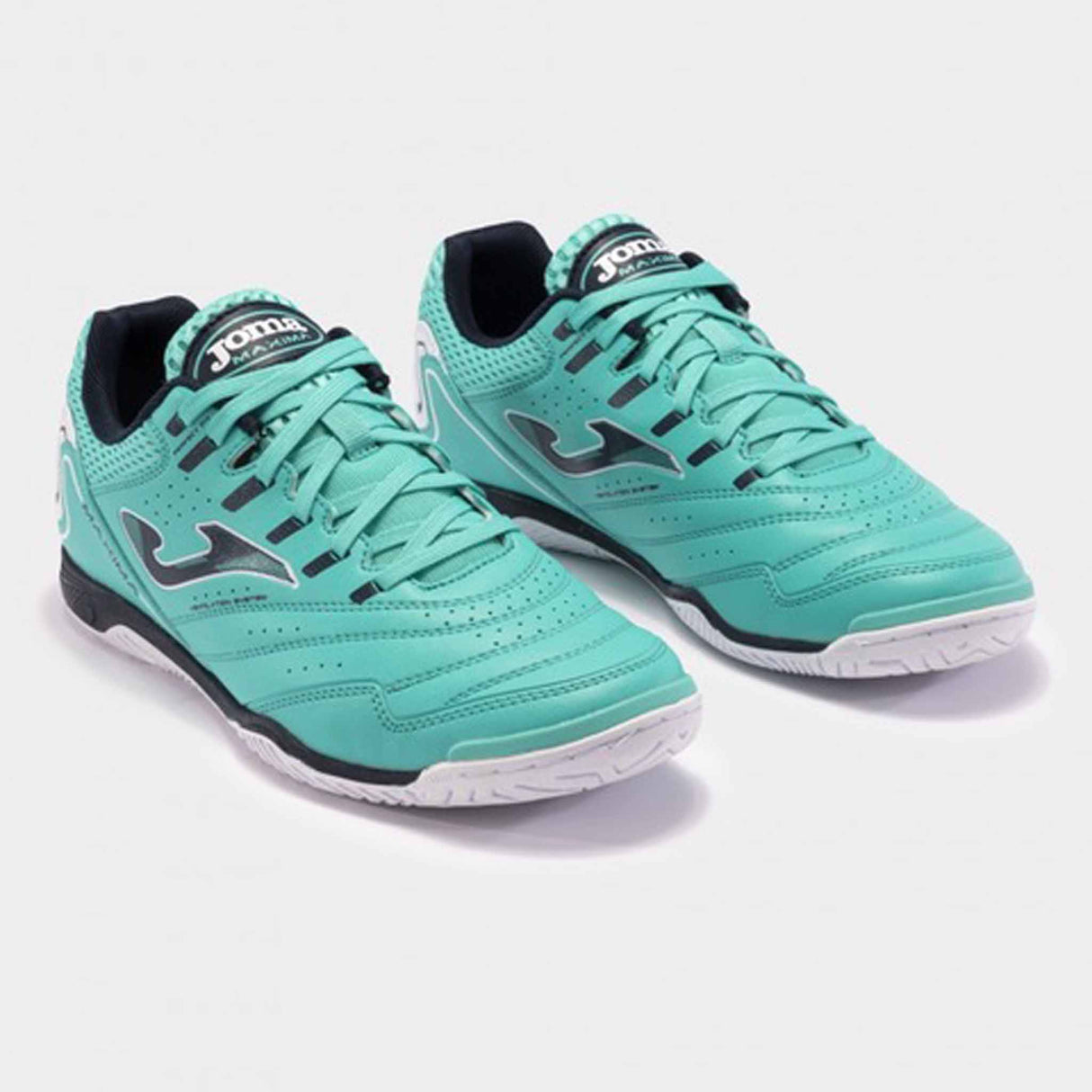 Joma Maxima Futsal Soccer Shoes - Turquoise / White