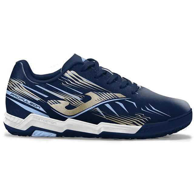 Joma Propulsion 2503 JR Turf chaussures de soccer pour enfant - Bleu/ Or