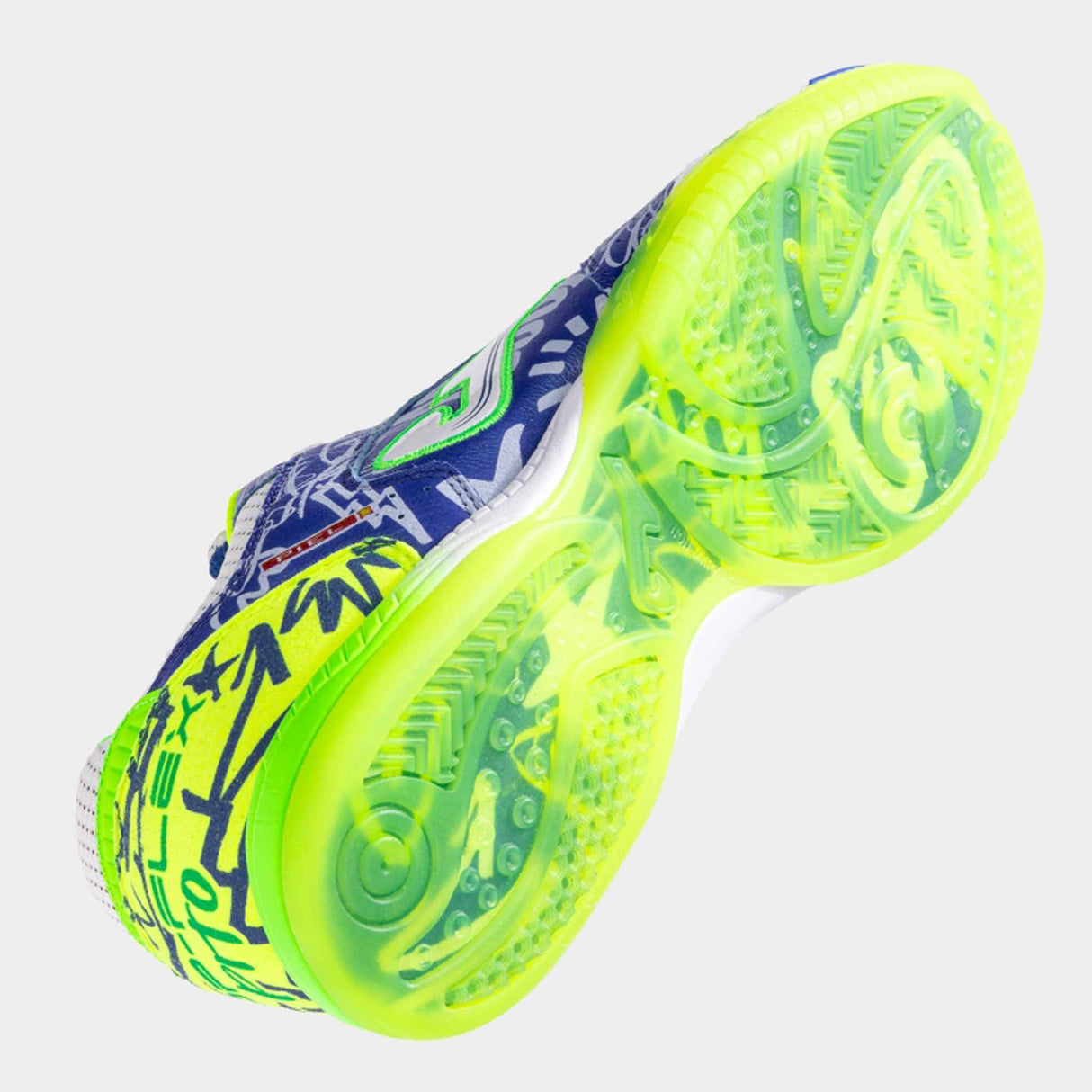 Joma Top Flex 2564 Pito Futsal Indoor Soccer Shoes - Blue / White / Green