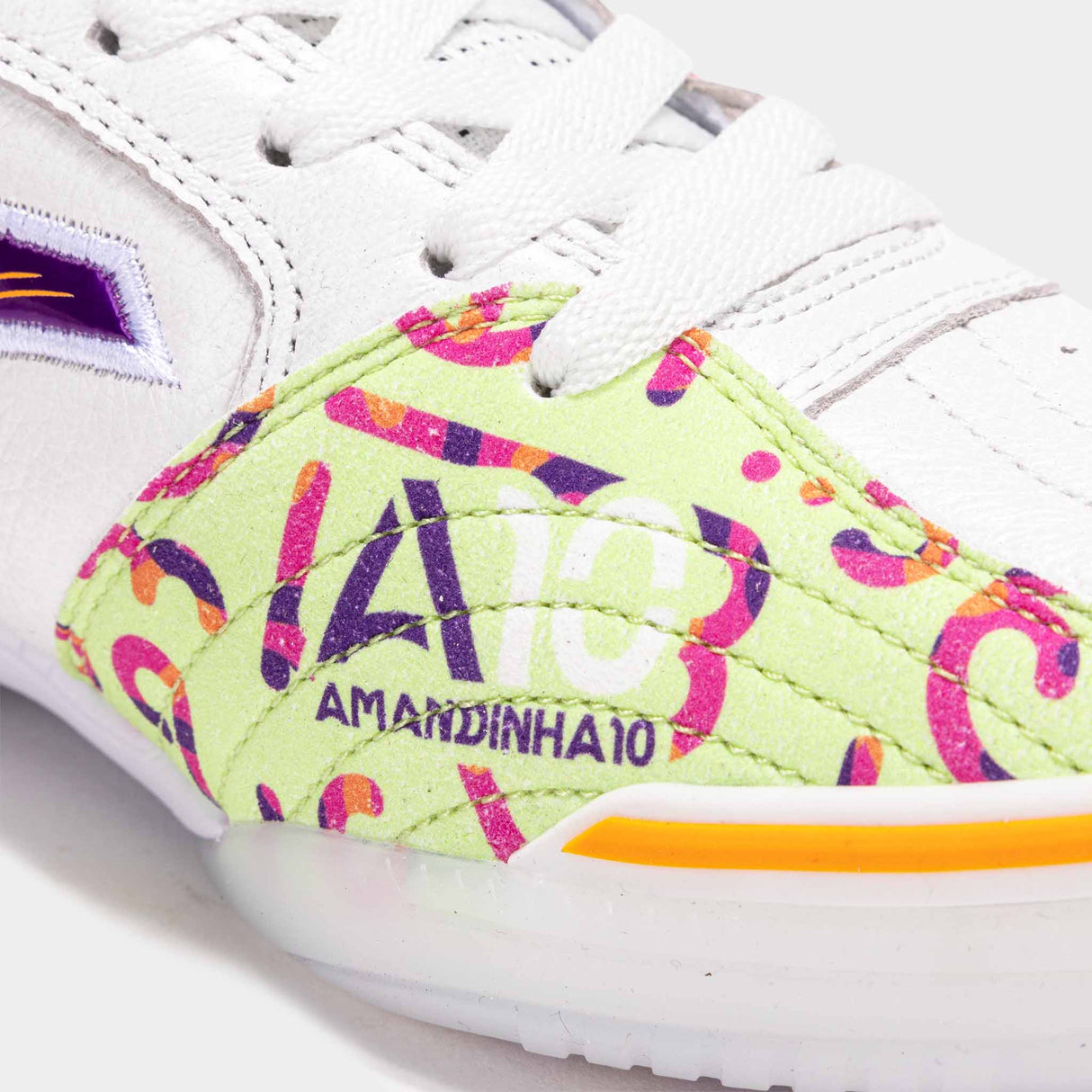 Joma Top Flex 2572 Amandinha Futsal Indoor Soccer Shoes - White / Purple