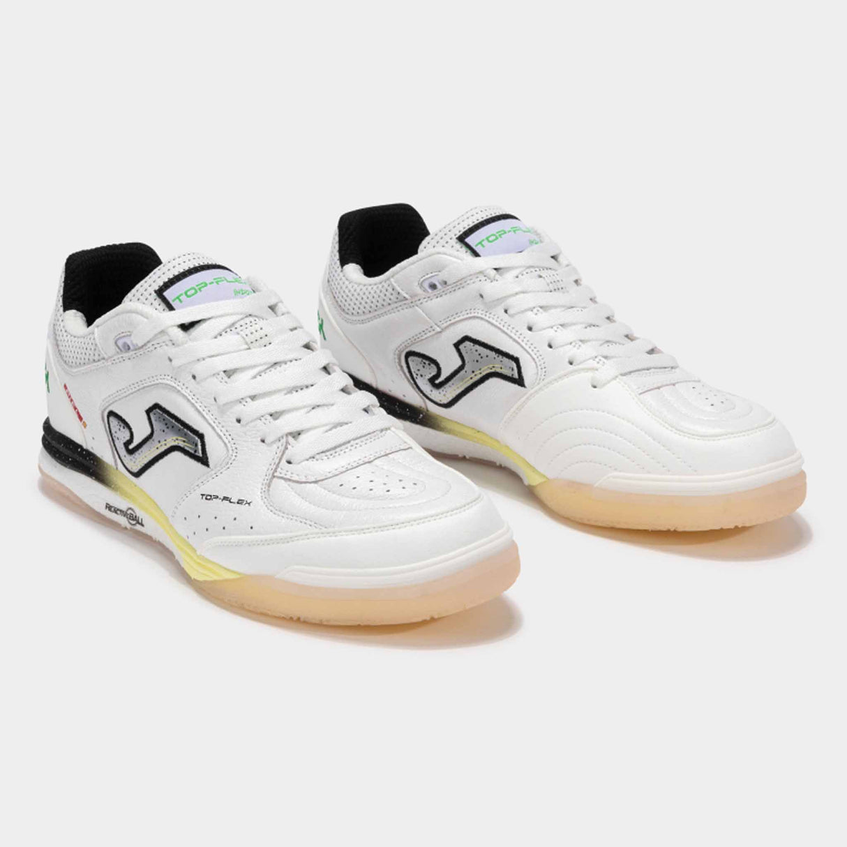 Joma Top Flex Rebound 2502 Futsal Indoor Soccer Shoes - White / Cream