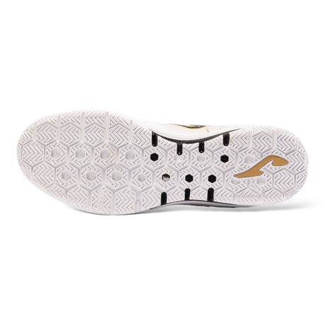 Joma Top Flex Rebound futsal chaussures de soccer interieur adulte - Blanc / Noir / Or