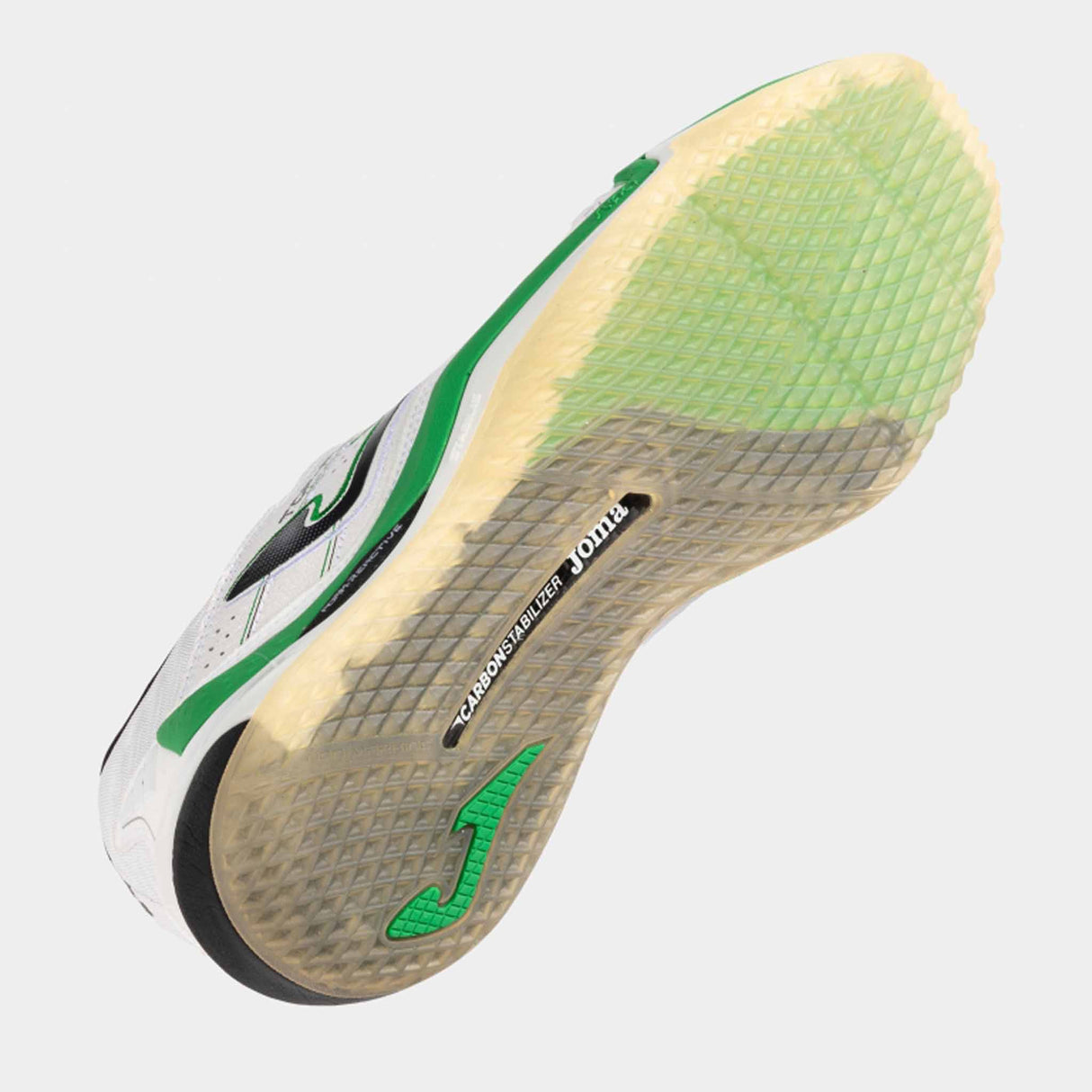 Joma Top Flex Ultimate 2502 Futsal Indoor Soccer Shoes - White / Green