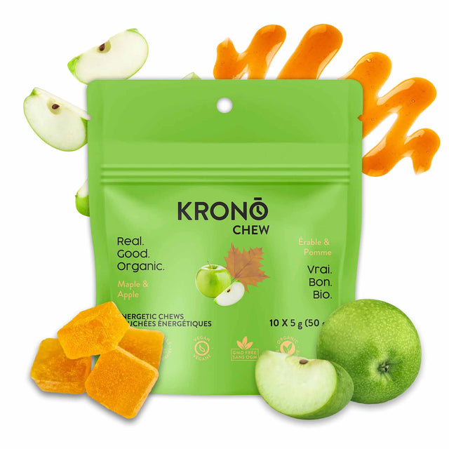 Krono Nutrition Krono Nutrition Chews érable et pomme - Boîte de 12